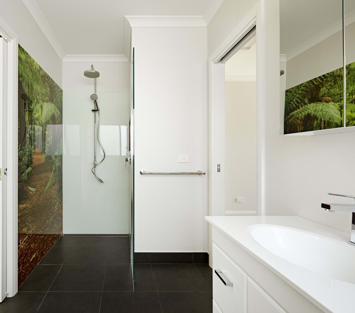 Glass Bathroom Splashbacks Venice Clear Glass Bathroom Splashback 250