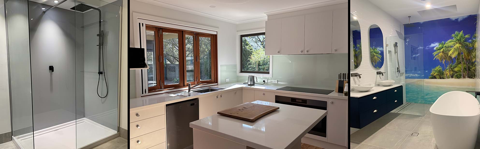 Wall Panels, Splashbacks, Acrylic Splashbacks, Polymer Splasbhacks, Panels, Shower Panels, Shower Wall Panels, Wet Wall